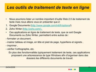 La Bureautique En Ligne