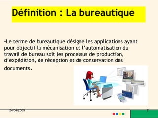 La Bureautique En Ligne