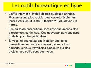 La Bureautique En Ligne