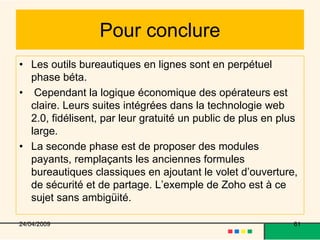 La Bureautique En Ligne