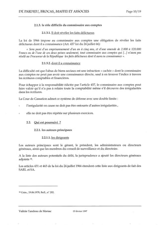 L'abus de bien sociaux et du crédit 