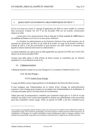 L'abus de bien sociaux et du crédit 