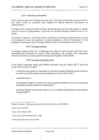 L'abus de bien sociaux et du crédit 