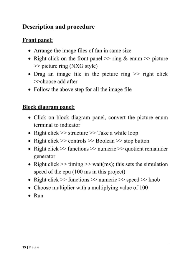 LabVIEW Report | PDF