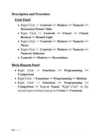 LabVIEW Report | PDF