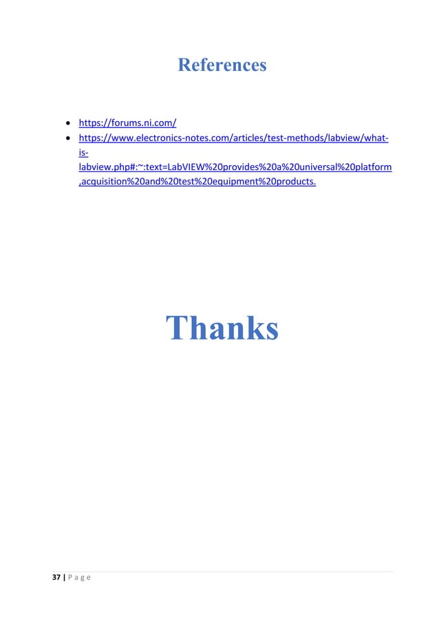 LabVIEW Report | PDF