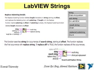 LabVIEWStrings eexample definitions and test for using string variables ...
