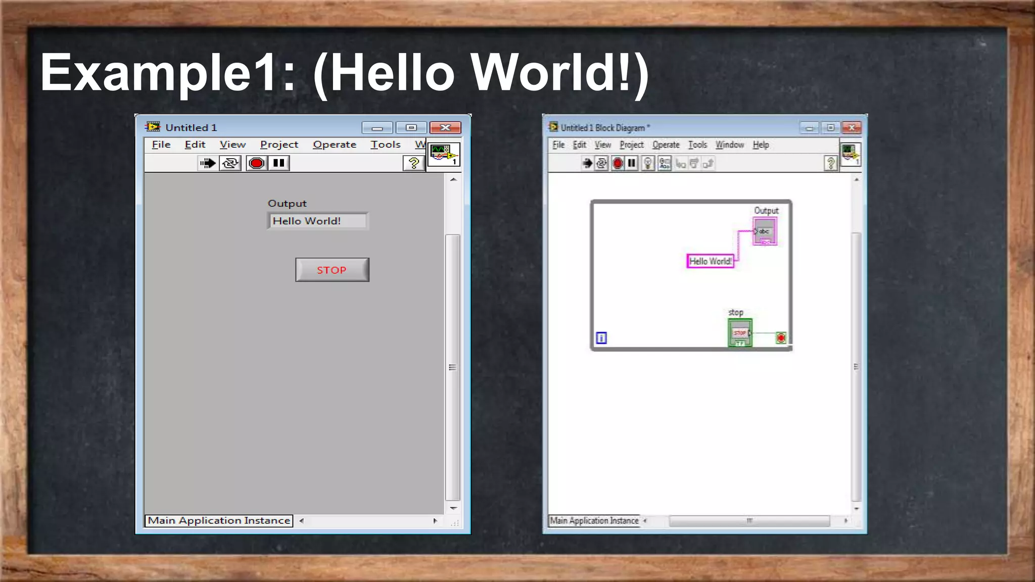 Example1: (Hello World!)
 
