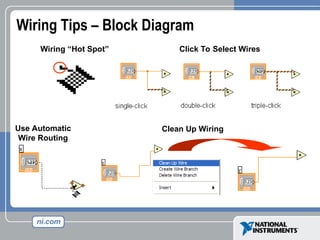 Wiring Tips – Block Diagram
Wiring “Hot Spot”
Clean Up Wiring
Use Automatic
Wire Routing
Click To Select Wires
 