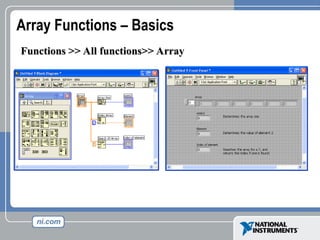 Array Functions – Basics
Functions >> All functions>> Array
Functions >> All functions>> Array
 
