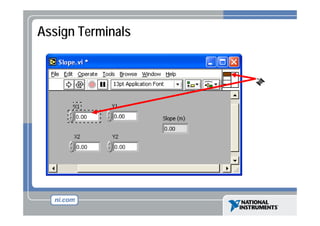 Assign Terminals

 
