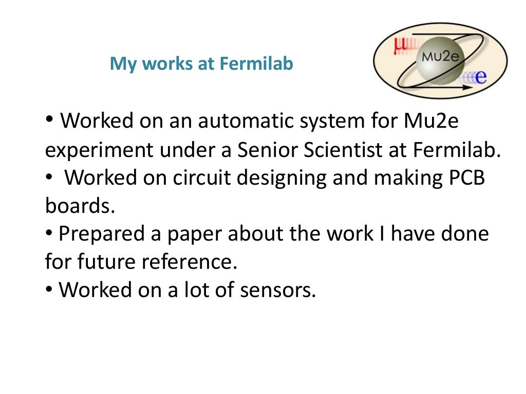 LabxInternship at Fermilab