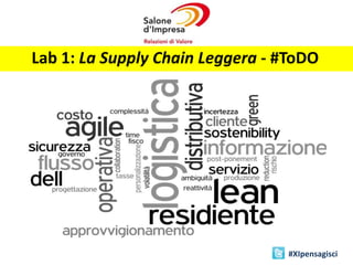 Lab 1: La Supply Chain Leggera - #ToDO
#XIpensagisci
 