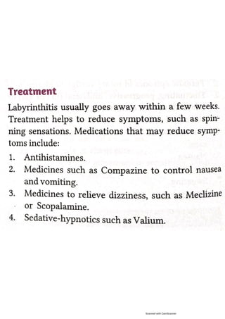 Labyrinthitis ppt | PDF