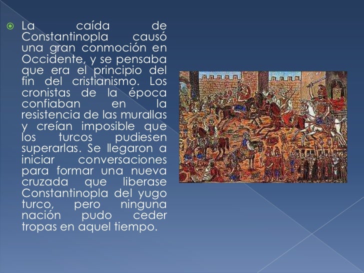 La caída de constantinopla.