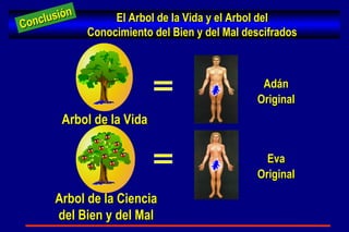 Eva Original Adán Original El Arbol de la Vida y el Arbol del Conocimiento del Bien y del Mal descifrados Conclusión Arbol de la Vida Arbol de la Ciencia del Bien y del Mal 