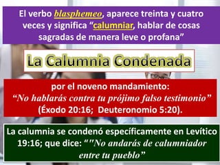 La calumnia | PPTX