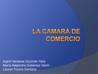 Ingrid Vanessa Guzmán Yara
María Alejandra Gutiérrez Varón
Leonel Tocora Santana
 