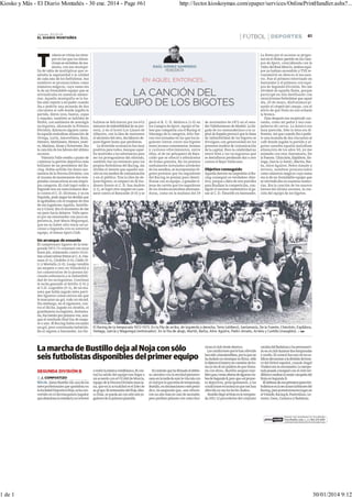 Kiosko y Más - El Diario Montañés - 30 ene. 2014 - Page #61

1 de 1

http://lector.kioskoymas.com/epaper/services/OnlinePrintHandler.ashx?...

30/01/2014 9:12

 