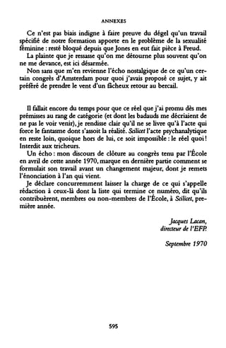 Lacan, jacques - autres ecrits