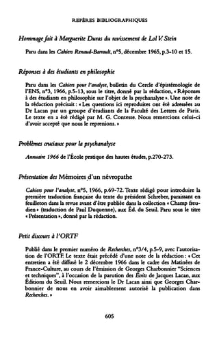 Lacan, jacques - autres ecrits