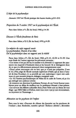 Lacan, jacques - autres ecrits