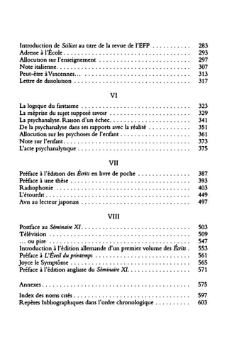 Lacan, jacques - autres ecrits