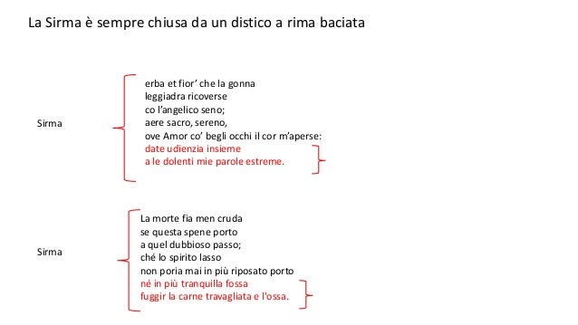 Seconda Parte Della Strofa Nella Canzone Petrarchesca La canzone petrarchesca