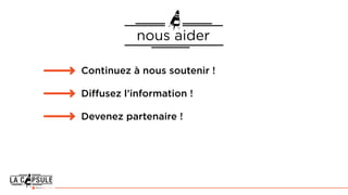 nous aider
Continuez à nous soutenir !
Diffusez l’information !
Devenez partenaire !
 