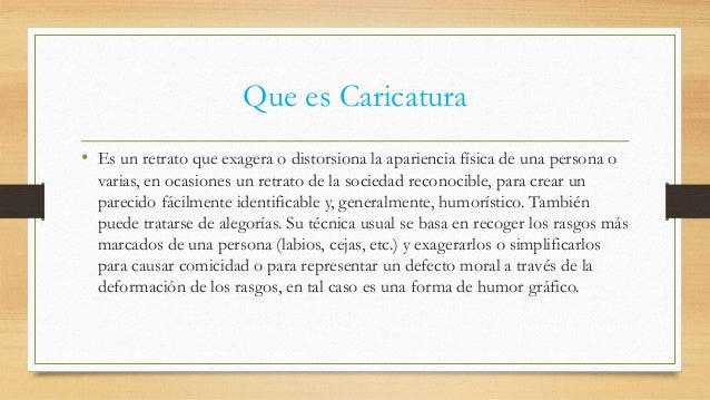 La caricatura