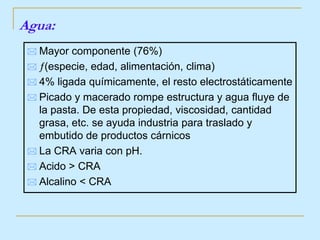 Tiene alto valor biológico porque contiene triptófano y cistina.
