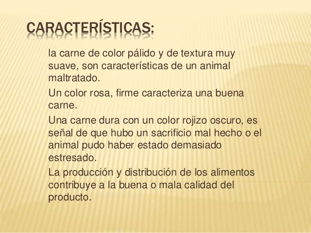La carne de cerdo La carne de cerdo