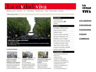 COLABORAR CONVERSAR CIUDADANIA CIUDAD COMMONS 