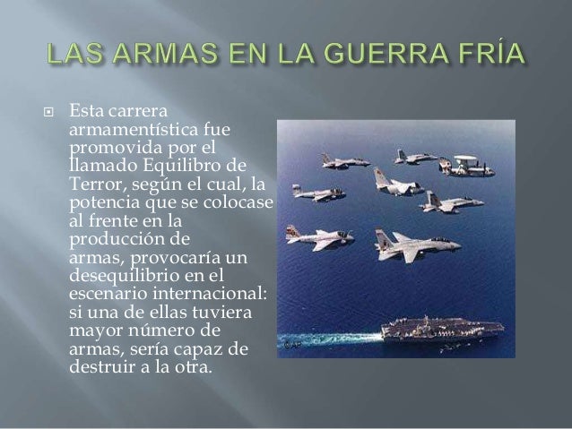 La carrera armamentista en la guerra fría. alejandro patrizio