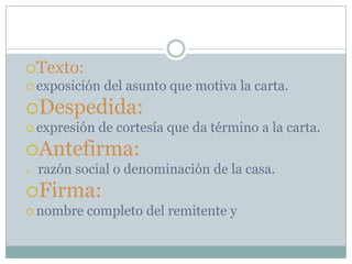 La carta | PPTX