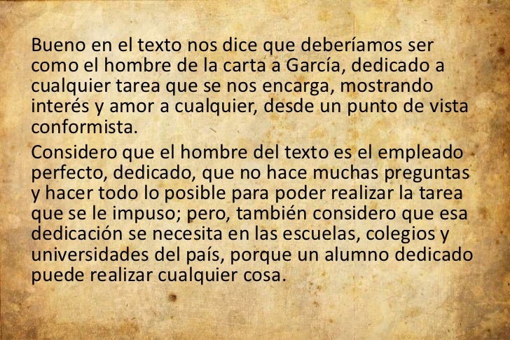 La carta a garcia