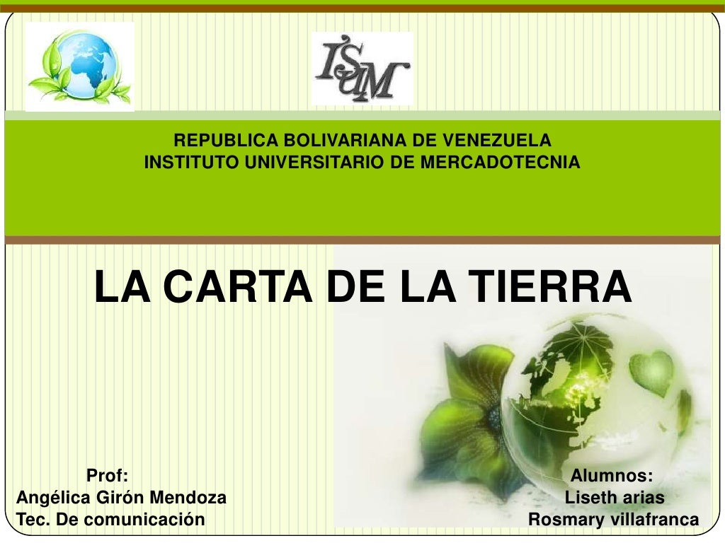 La carta de la tierra