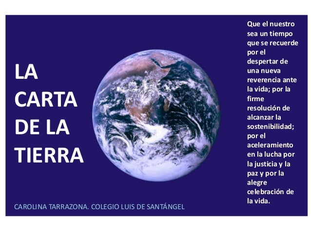 La Carta de la Tierra