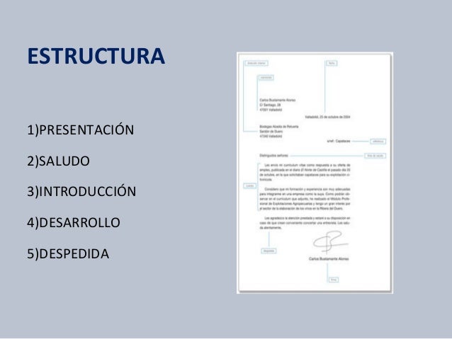 carta de presentación