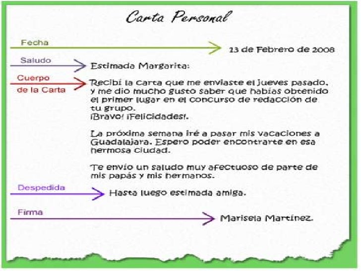 formato de una carta personal major magdalene project org formato de una carta personal