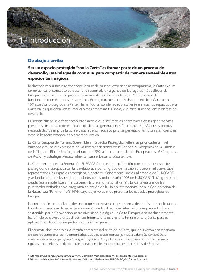 La carta europea de turismo sostenible 2