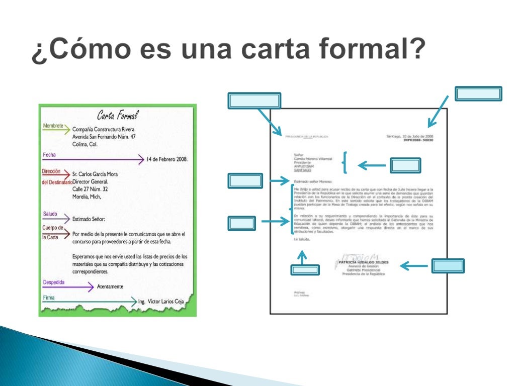 La carta formal