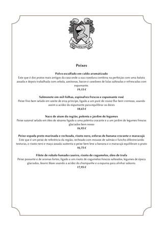 à La carte português