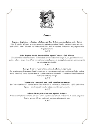 à La carte português