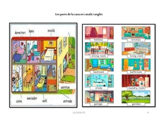 Les parts de la casa en català i anglès
4LA CASA P5
 