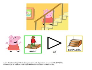 Autora: Rosa García Pagán http://audicionylenguajeenunclic.blogspot.com.es/ Licencia: CC (BY-NC-SA)
Procedencia de las imágenes y video: https://www.youtube.com/watch?v=Hwwh5OqTjNQ
 