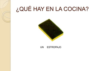 ¿QUÉ HAY EN LA COCINA?




       UN   ESTROPAJO
 