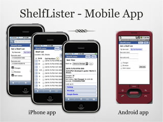 ShelfLister - Mobile App iPhone app Android app 