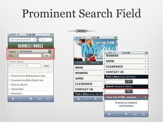 Prominent Search Field 