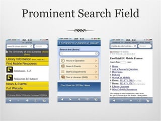 Prominent Search Field 